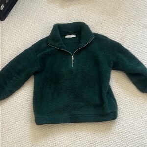Cozy Green Fleece Pullover